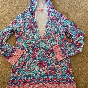 Lilly Pulitzer HIGGS HOODED TUNIC COVER-UP